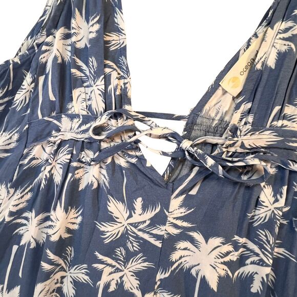Ocean Drive Mini Dress Medium Coconutgirl Hawaiian Beachy Cutout Sundress Garb - Picture 5 of 12